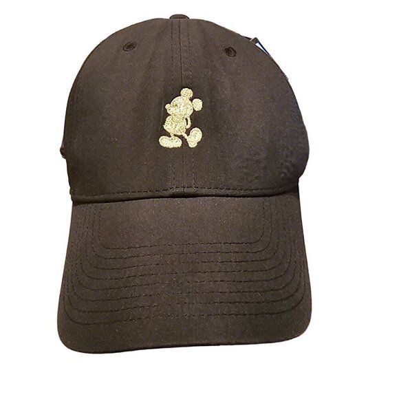 Black Nike Baseball Cap With Embroidered Mickey Mouse Design Adjustable Unisex - Picture 1 of 7